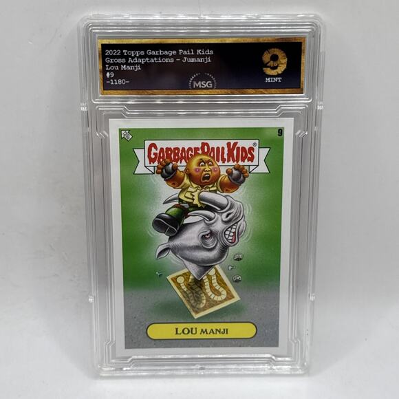 2022 Topps Garbage Pail Kids GPK Gross Adaptations #9 Lou Manji Graded 9 - Picture 1 of 2